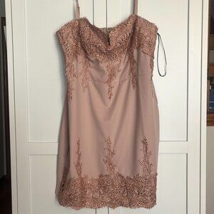 Pretty in latte camisole style mini size 3X